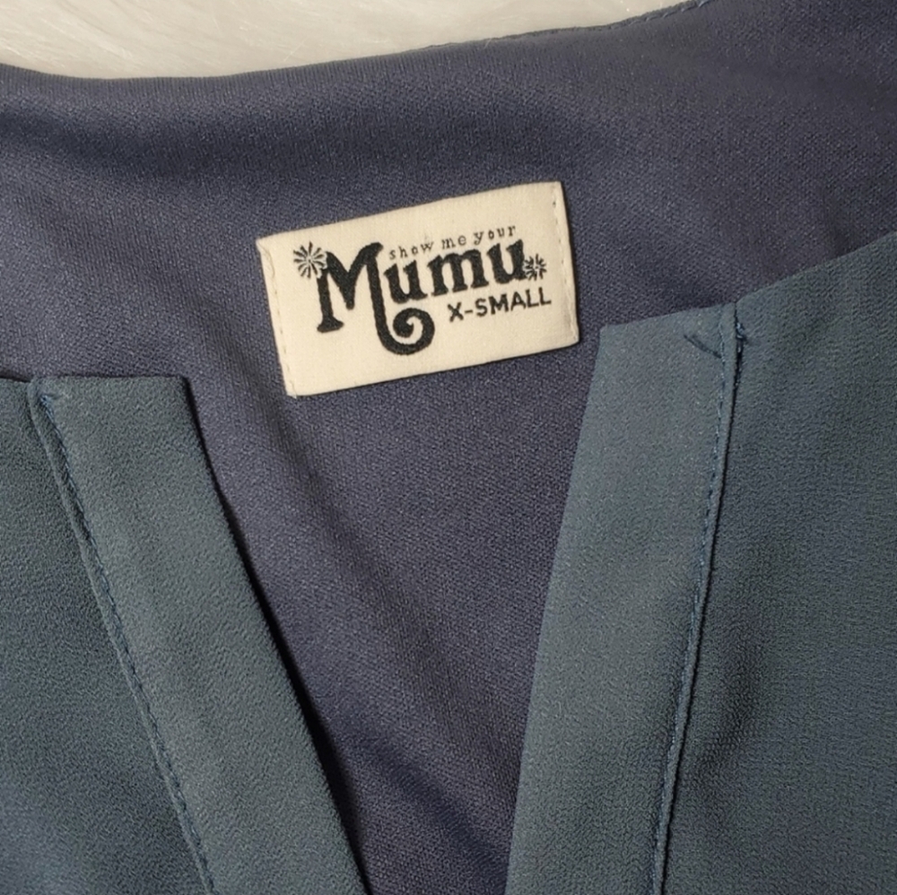 Show Me Your Mumu Jamie Tunic Dress in Storm Chiffon - Picture 5 of 6